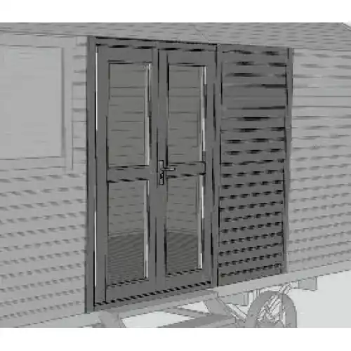 Voordeelprijs Prefab paneel met 1,5 deur